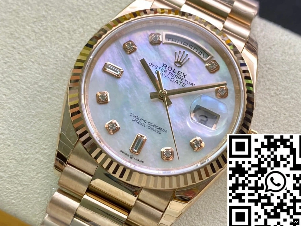 Factory Dial White M128235-0029 Rolex Day Mother-Of-Pearl Date EW 1226